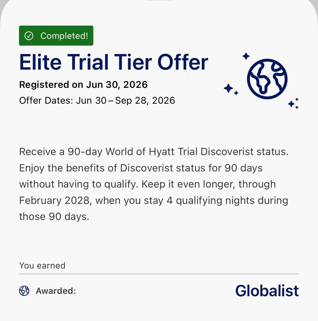 The Elite Trial Tier Offer, completed