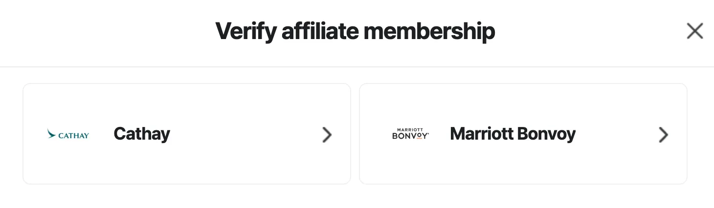 Choosing the partner to verify: Cathay or Marriott Bonvoy
